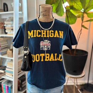 Navy Michigan Football Tee – Women’s Streetwear